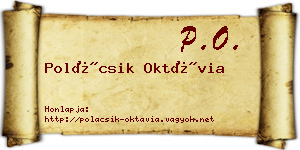 Polácsik Oktávia névjegykártya